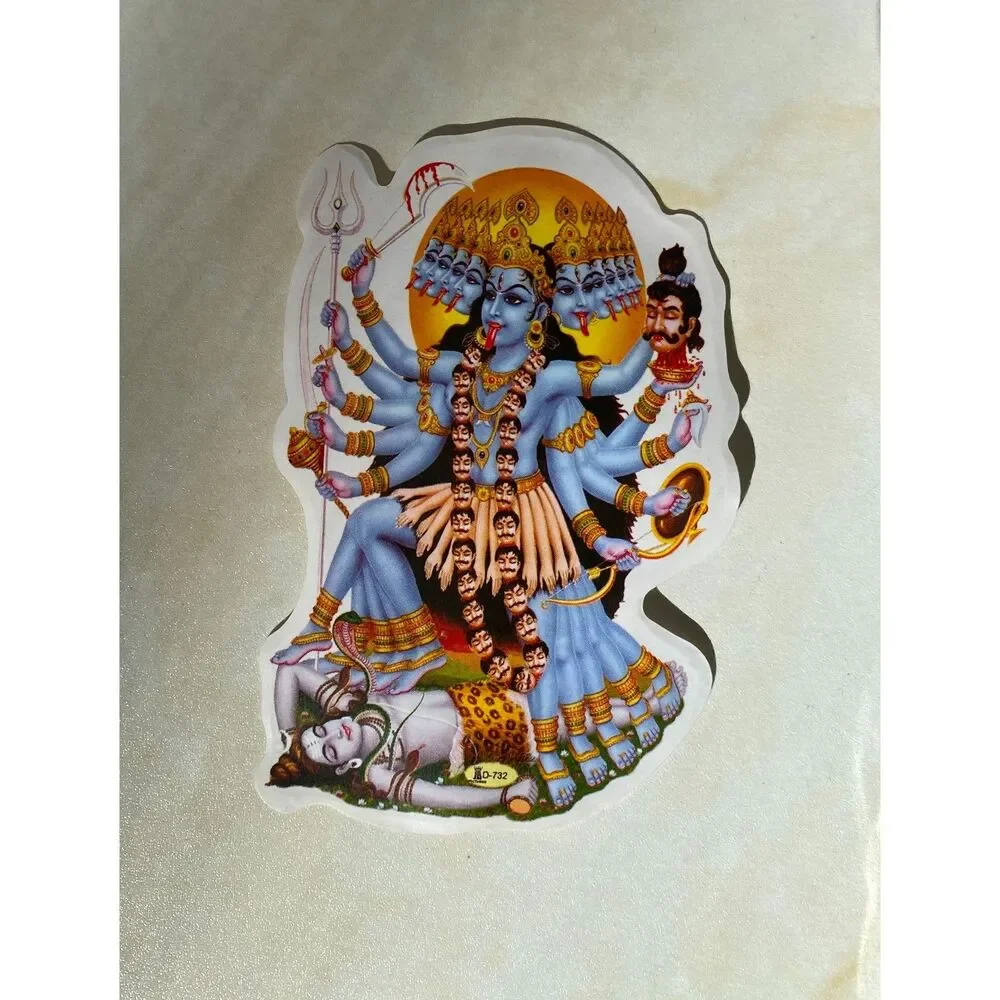 Kali Goddess with Shiva | Fierce Hindu Mythology Spiritual Art Yoga Sticker